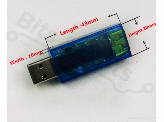 USB Tester met blauw OLED scherm 